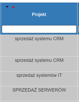 Przykład sortowania malejącego lub rosnącego