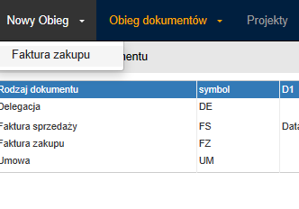 Mając wprowadzone wszystkie informacje o których była mowa w poprzednich krokach, możemy przystąpić do tworzenia nowego obiegu. 